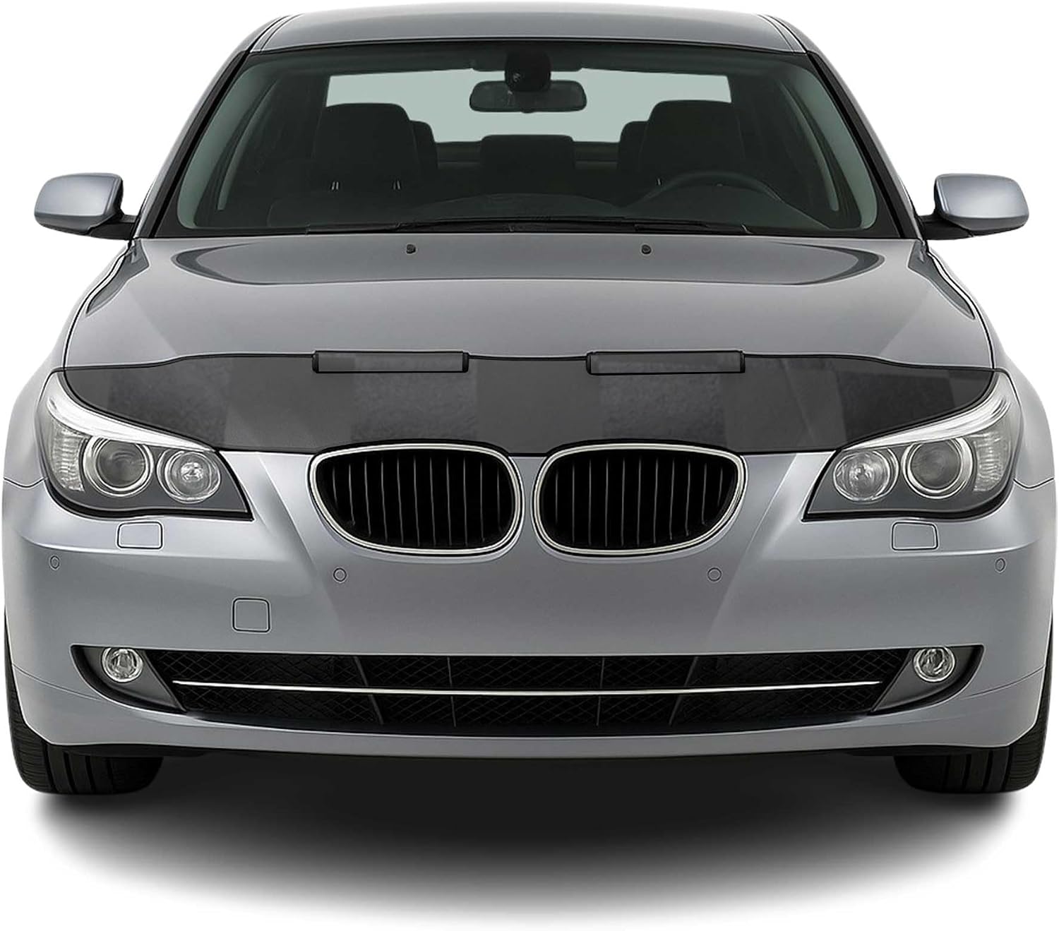 OMAC Car Bonnet Mask Hood Bra for BMW 5 Series E60 E61 2004-2010 Half Chequered
