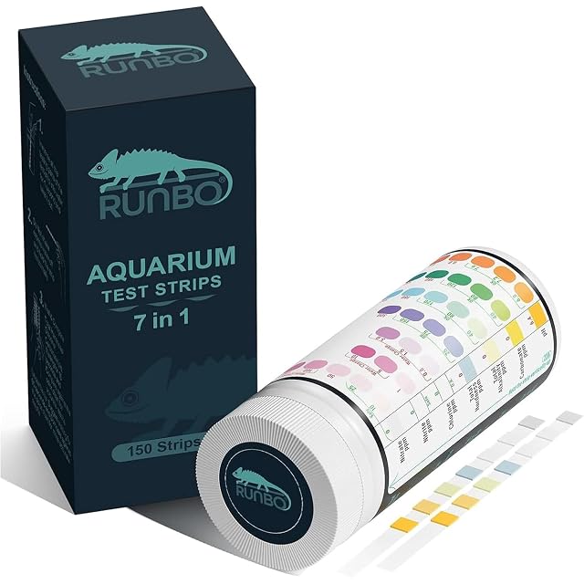 RUNBO Tiras de Prueba 7 en 1 para Acuario, 150 Unidades