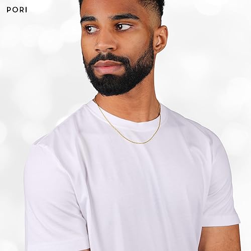 Miniatura 6 de PORI JEWELERS 18K Yellow Gold 1.5MM, 1.8MM, 2MM, 2.5MM, 3MM, 4MM, or 5MM Diamond Cut Rope Chain Necklace Unisex Sizes 16"-30"