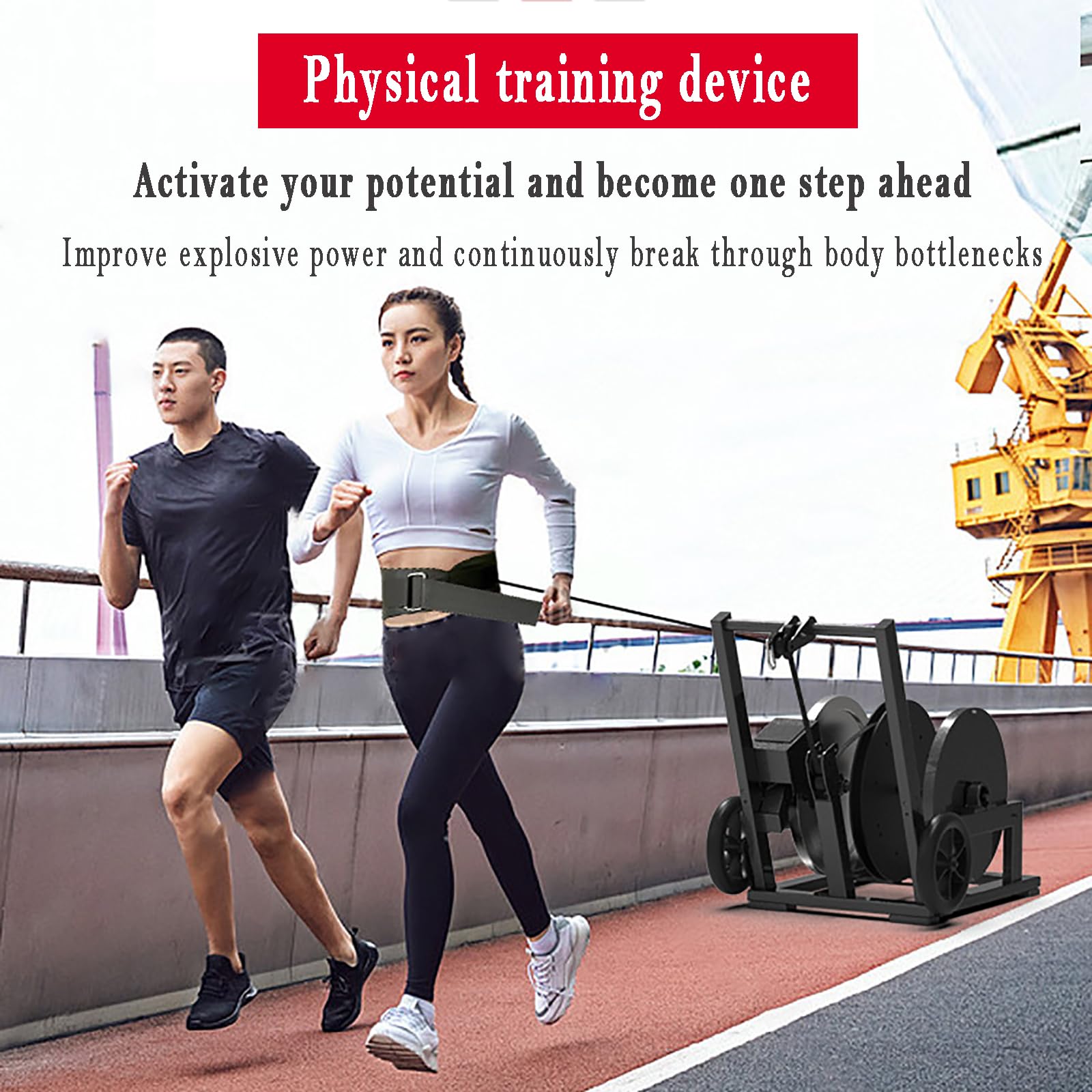 Trenażer oporowy magnetyczny, sportowy pas oporowy do treningu szybkości i zwinności, idealny do sprintu, piłki nożnej, koszykówki i piłki nożnej