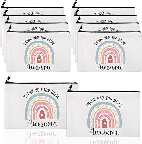 Chunful 10 bolsas de cosméticos inspiradoras para niñas y mujeres, bolsa de maquillaje, regalos de amistad de cumpleaños para hija, hermana, You Are