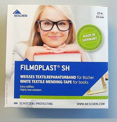 Neschen Filmoplast Sh - Cinta adhesiva de lino blanco