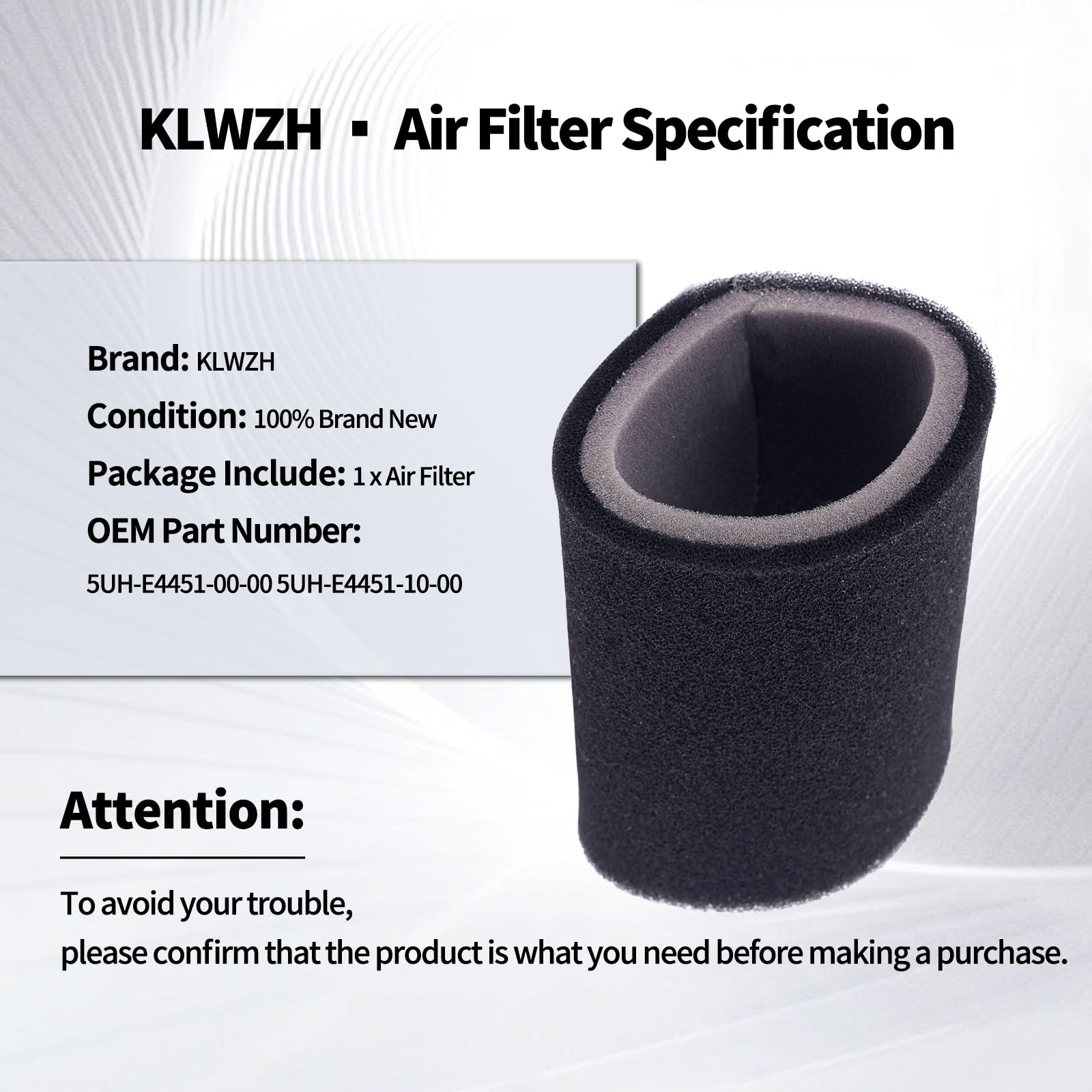 HiFlo Air Filter For Yamaha YFM 350 FWA Bruin 4WD – 2004-2006 Replacement