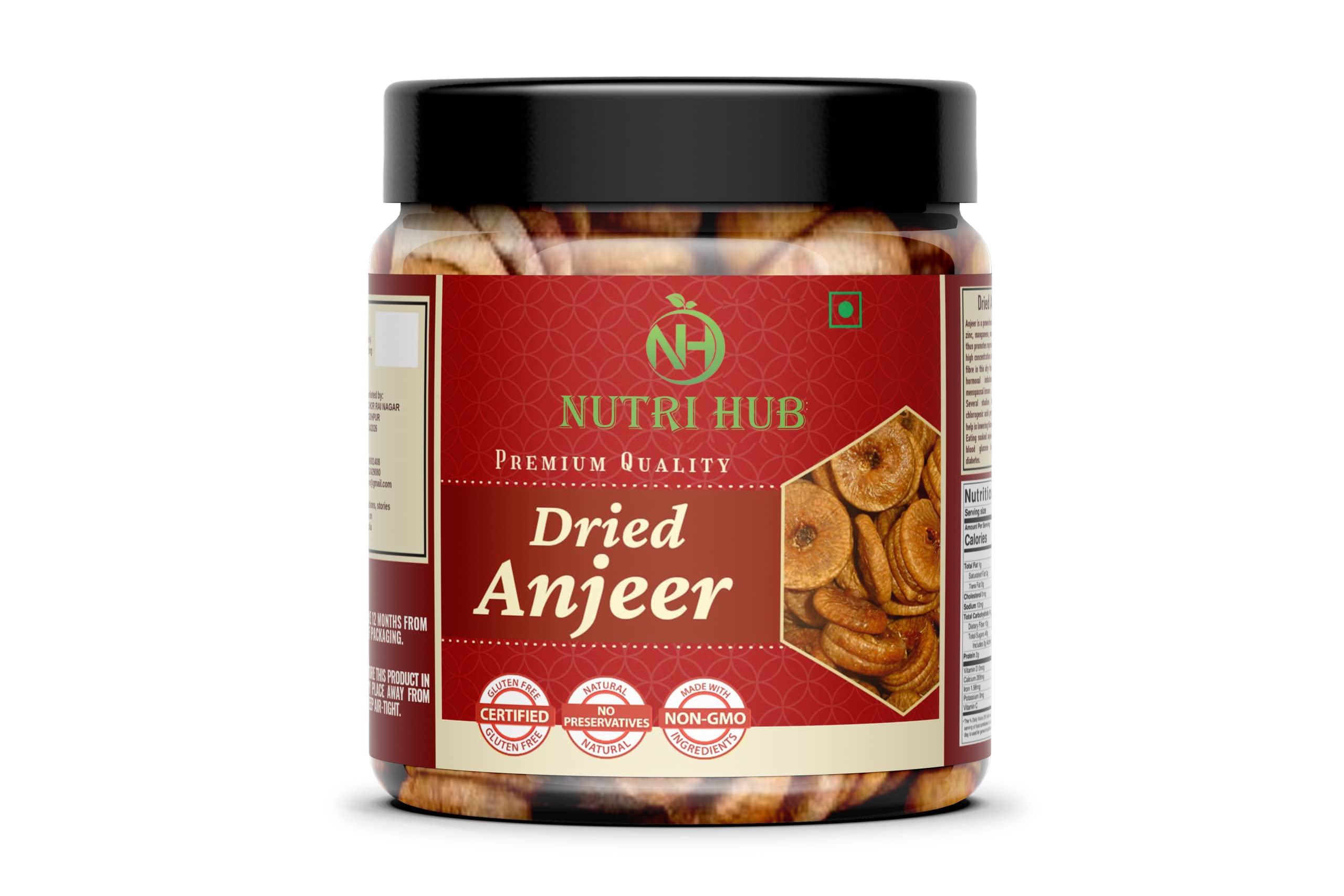 Nutri Hub Anjeer Figs Dry Anjir Dried Figs Oganic Dry Fruits (500 g) (B0BD5KC5NQ) Amazon Price History, Amazon Price Tracker
