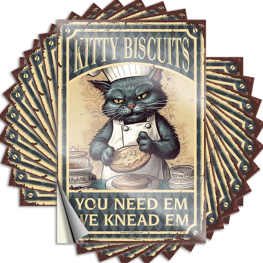 Kitty Biscuits We Knead Em You Need Em Winter Snarky - Quote Hard Waterproof Decal(8X12CM)