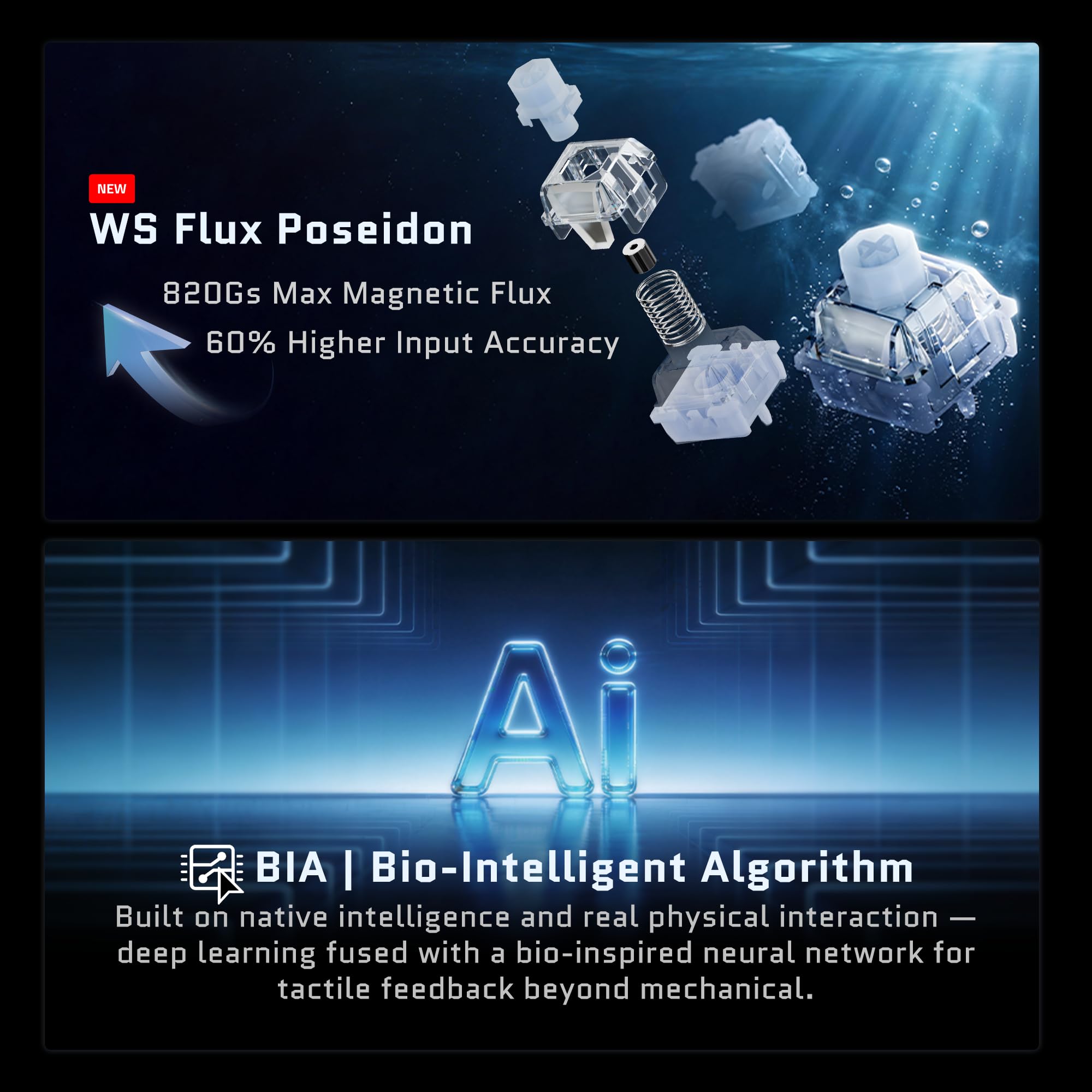 OOCTPK Chilkey SF60 - Tastiera cablata effetto Hall con tasti in metallo, tastiera da gioco al 60% con interruttore WS Flux Swap, attivazione rapida, 16 milioni di ARGB, completamente in alluminio per
