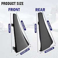 Vista 6 de 4 aletas de barro delanteras y traseras, patrón de fibra de carbono, protectores contra salpicaduras, guardabarros de roca para Corvette C8 Stingary