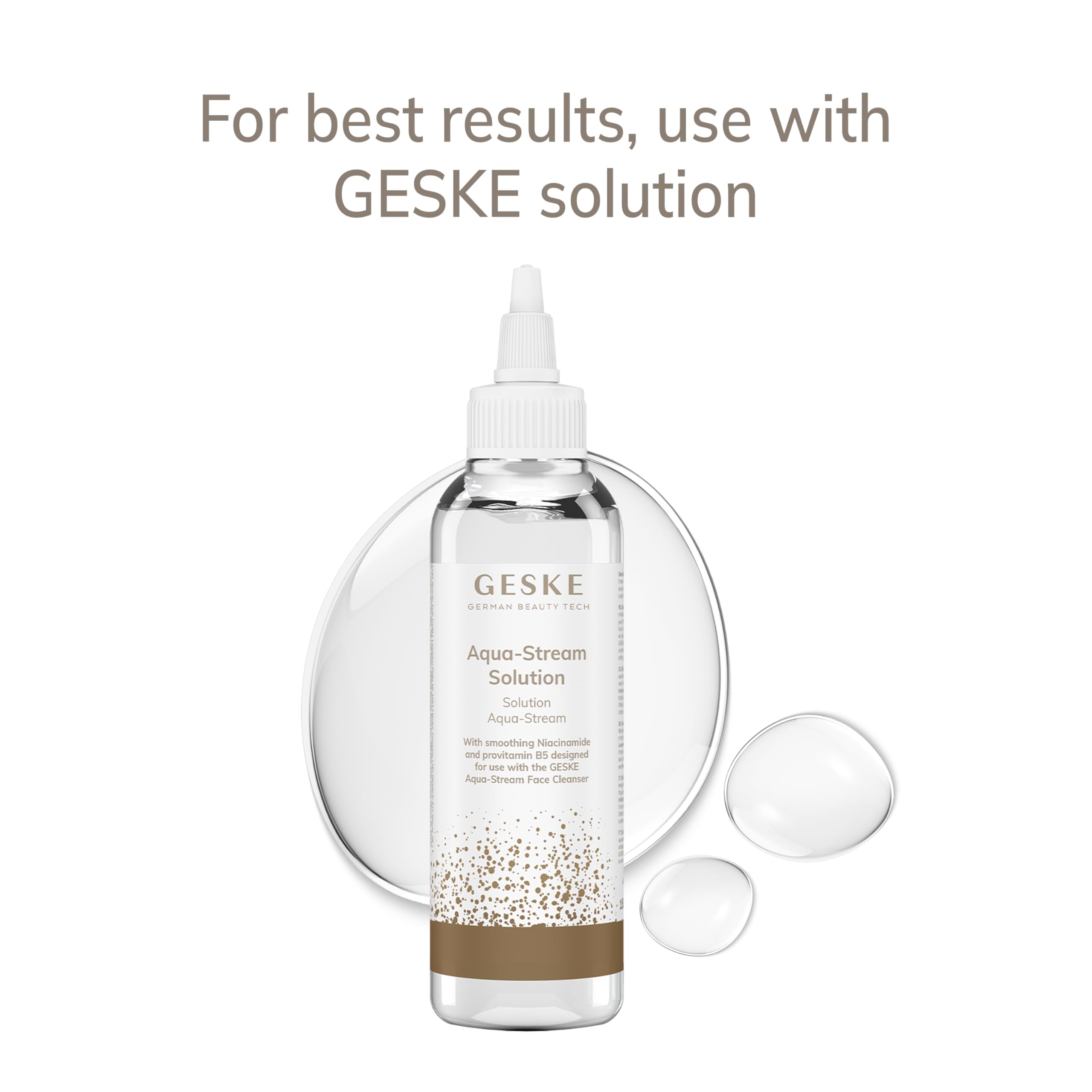GESKE SmartAppGuided™ Aqua-Stream Face Cleanser | 8 in 1 | Porentiefe Reinigung | Beugt Unreinheiten vor | Reduziert Rötungen & trockene Haut | Verwendung mit der Aqua-Stream Solution