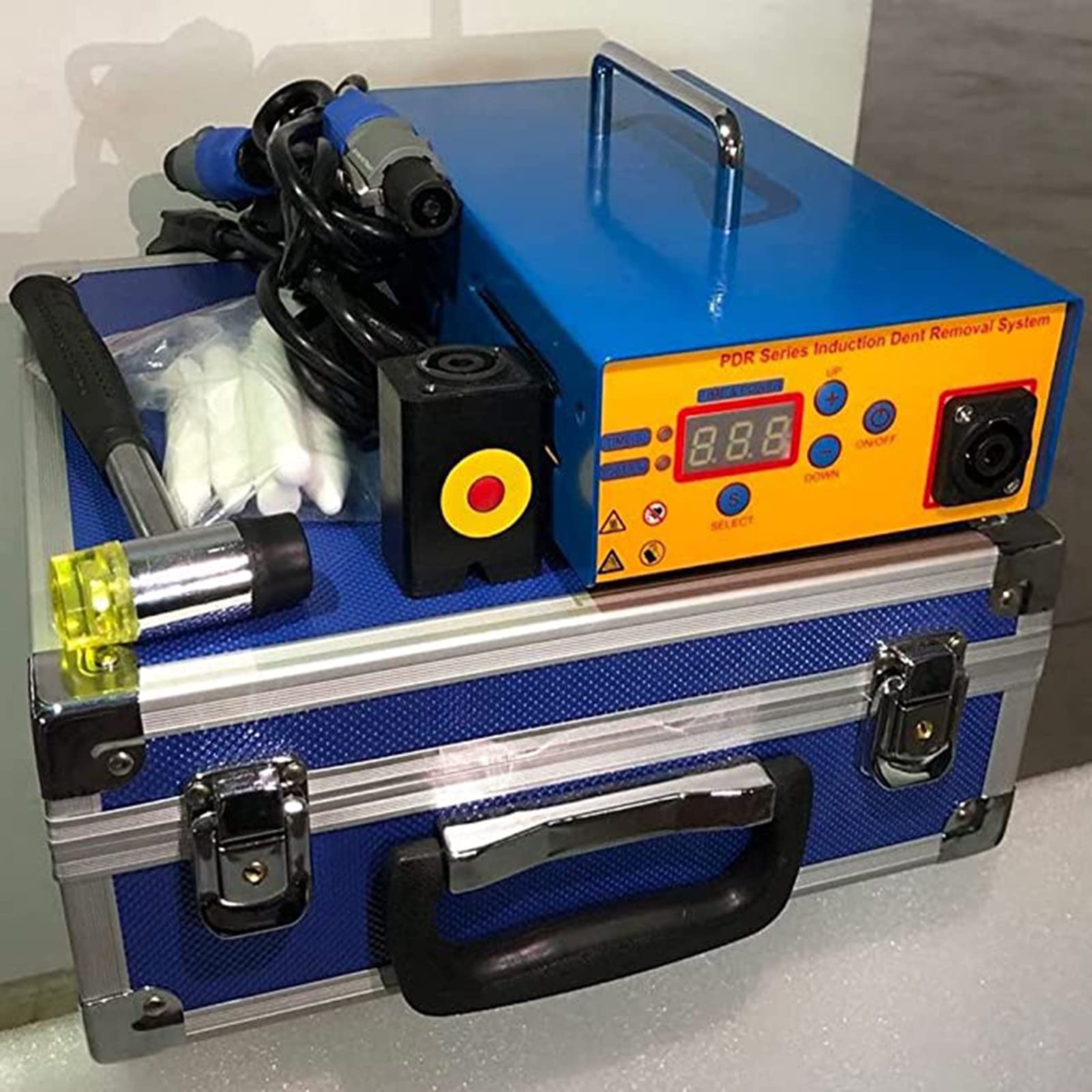 Strumento di riparazione per ammaccature a induzione elettromagnetica per riscaldatore a induzione per automobili, strumento per riparare ammaccature per danni al corpo per rimuovere le ammaccature