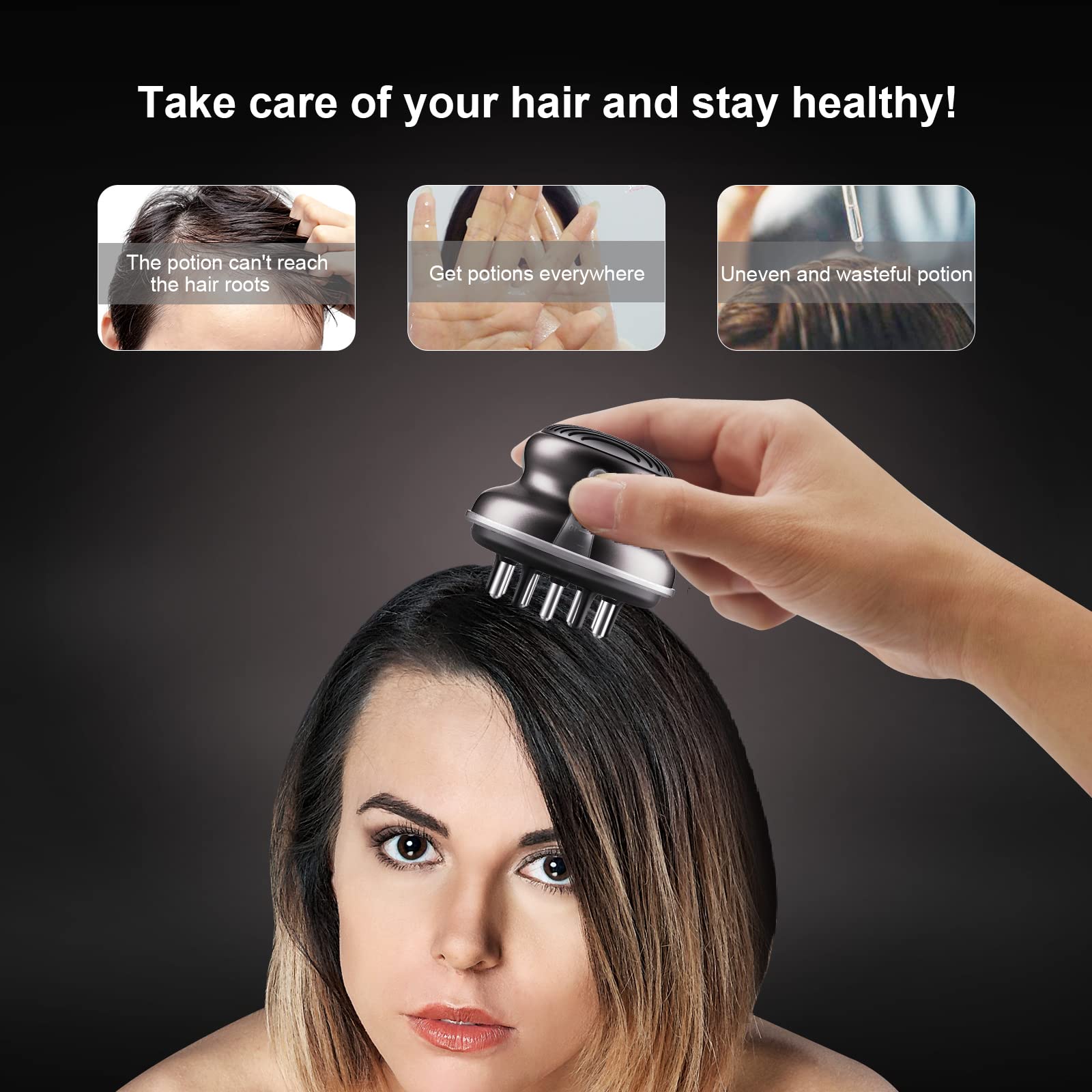 Amazon.com : Scalp Applicator, Kimairay Oil Applicator Bottle Comb for Hair  Care, Medicine Scalp Head Fluid Brush, Essential Oil Hair Treatment Device,  Suitable for Home and Travel : Beauty & Personal Care