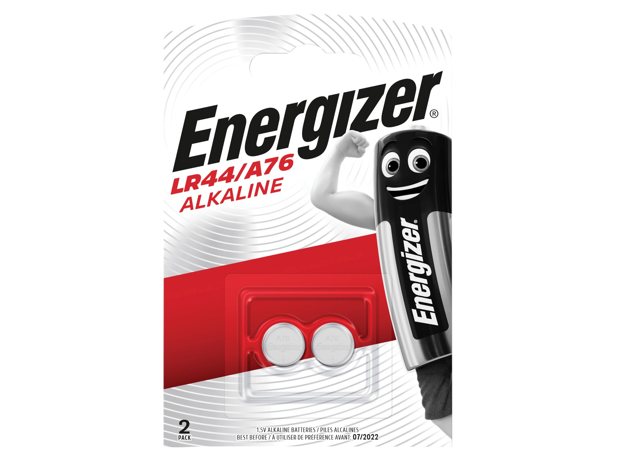 Energizer LR44 10 x Alkaline Batteries A76 1.5V Digital Thermometer (5 x 2 pack)