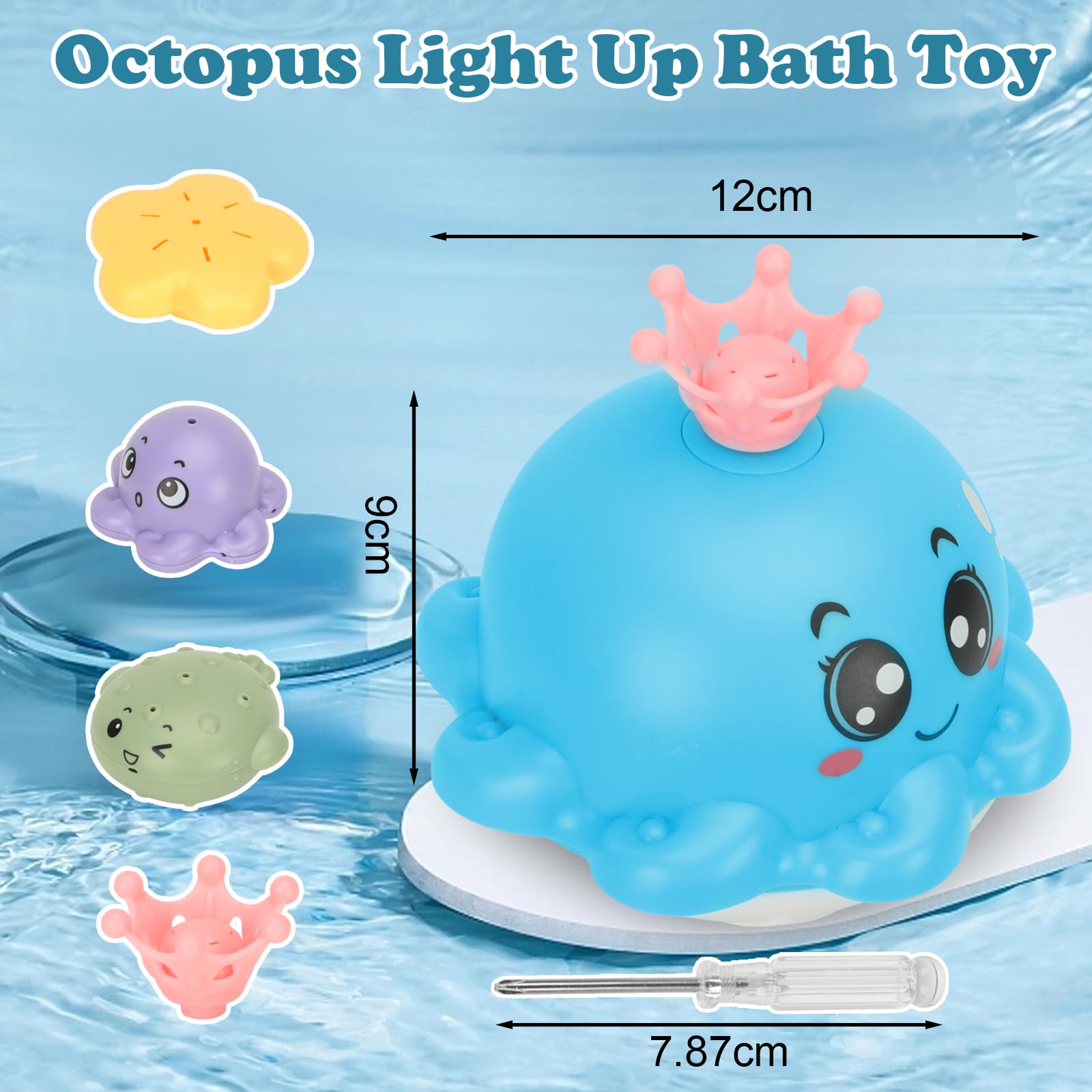 Rana Juguete De Baño Con Luces LED Y Aspersor Automático – Impermeable Y Recargable Para Niños De 1 A 6 Años