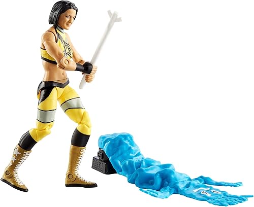 Miniatura 2 de WWE Bayley Elite Series #80 Deluxe Figura de acción con detalles faciales realistas, equipo de anillo icónico y accesorios
