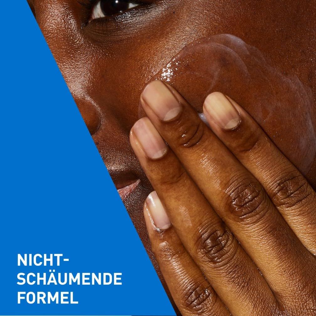 CeraVe Feuchtigkeitsspendende Reinigungslotion für Gesicht und Körper, Normale bis trockene Haut, Mit Hyaluron und 3 essenziellen Ceramiden