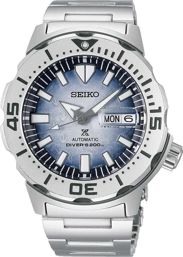 Seiko SRPG57K1 SRPG57K1 Wristwatch, Mechanical, Automatic, Save the Ocean Special Edition, Monster Diver's, 68.4 ft (200 m), Men's, Bracelet Type