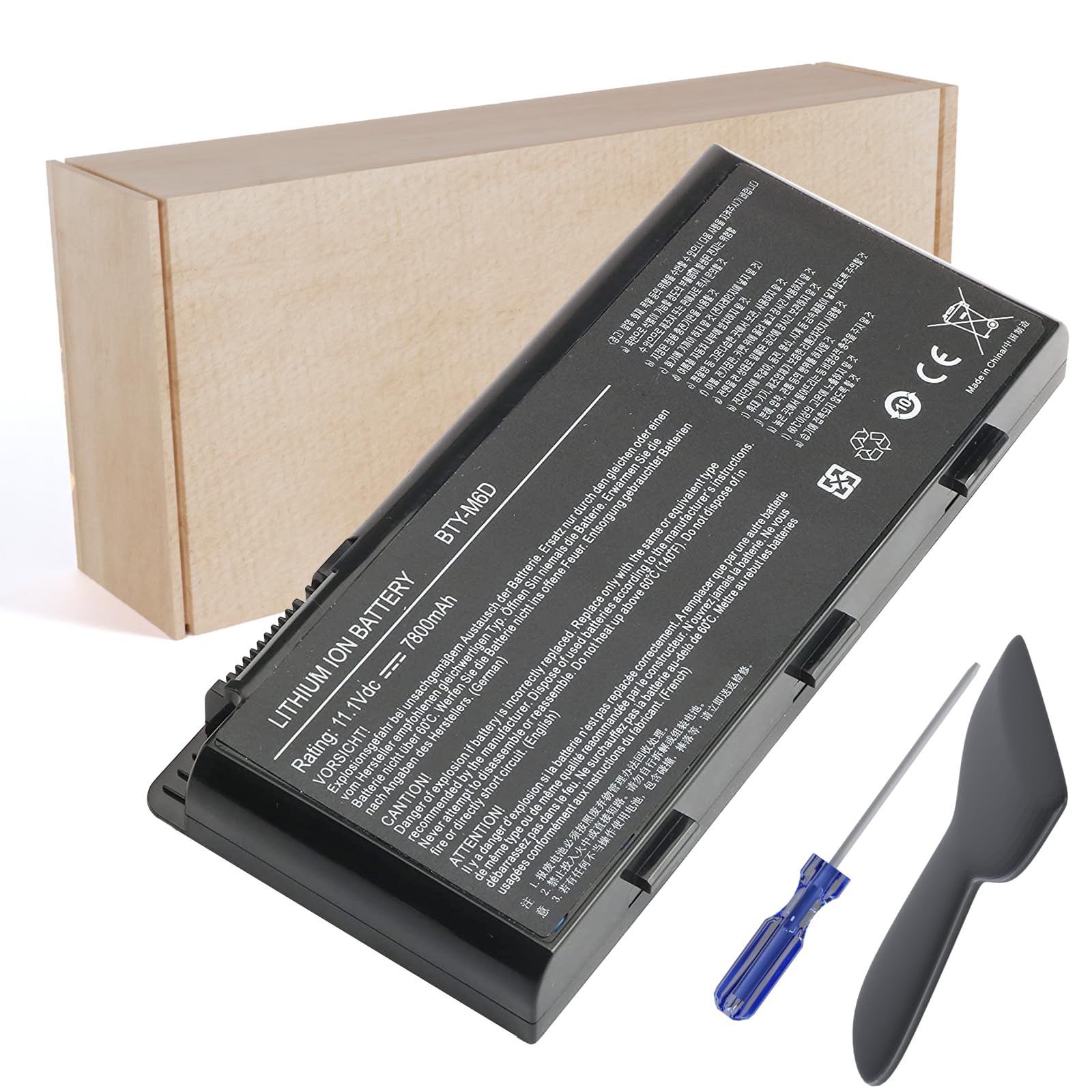 11.1V BTY-M6D Laptop Battery Compatible with MSI GT60 GX60 GT70 GT660 GX660 GT680 GX680 GT780 GT780R GT663R GT660R GT680DXR GT680DX 0NC-007 E6603 E6603-454