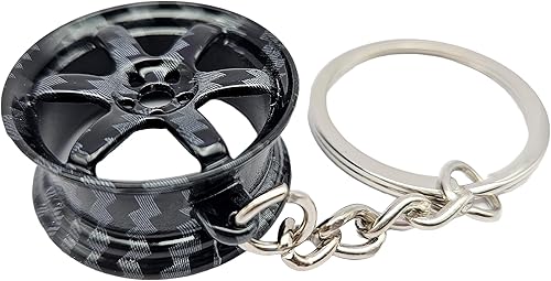 Miniatura 2 de GTRotors TE37 réplica de llaveros de rueda miniatura para entusiastas de los automóviles