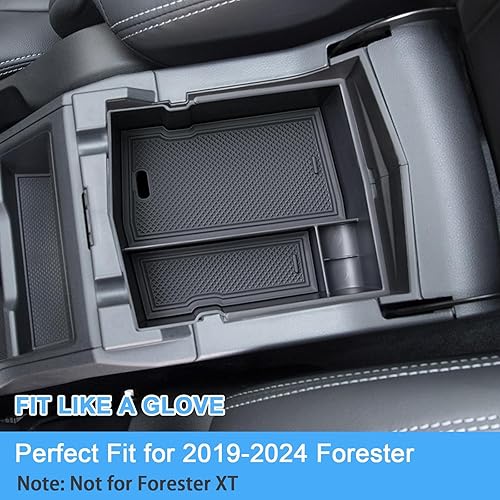 Miniatura 2 de JKCOVER Bandeja organizadora de consola central de diseño mejorado compatible con Subaru Forester 2024 2023 2022 2021 2020 2019, caja de