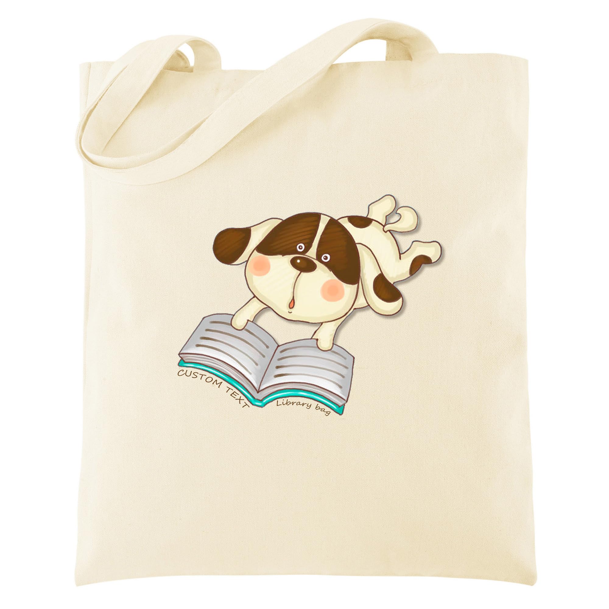 Ayliss Personalized Tote Bag,Canvas Tote Shoulder Bag Purse Bucket Beach Customizable Texr and Pictures, Reusable Grocery Bag