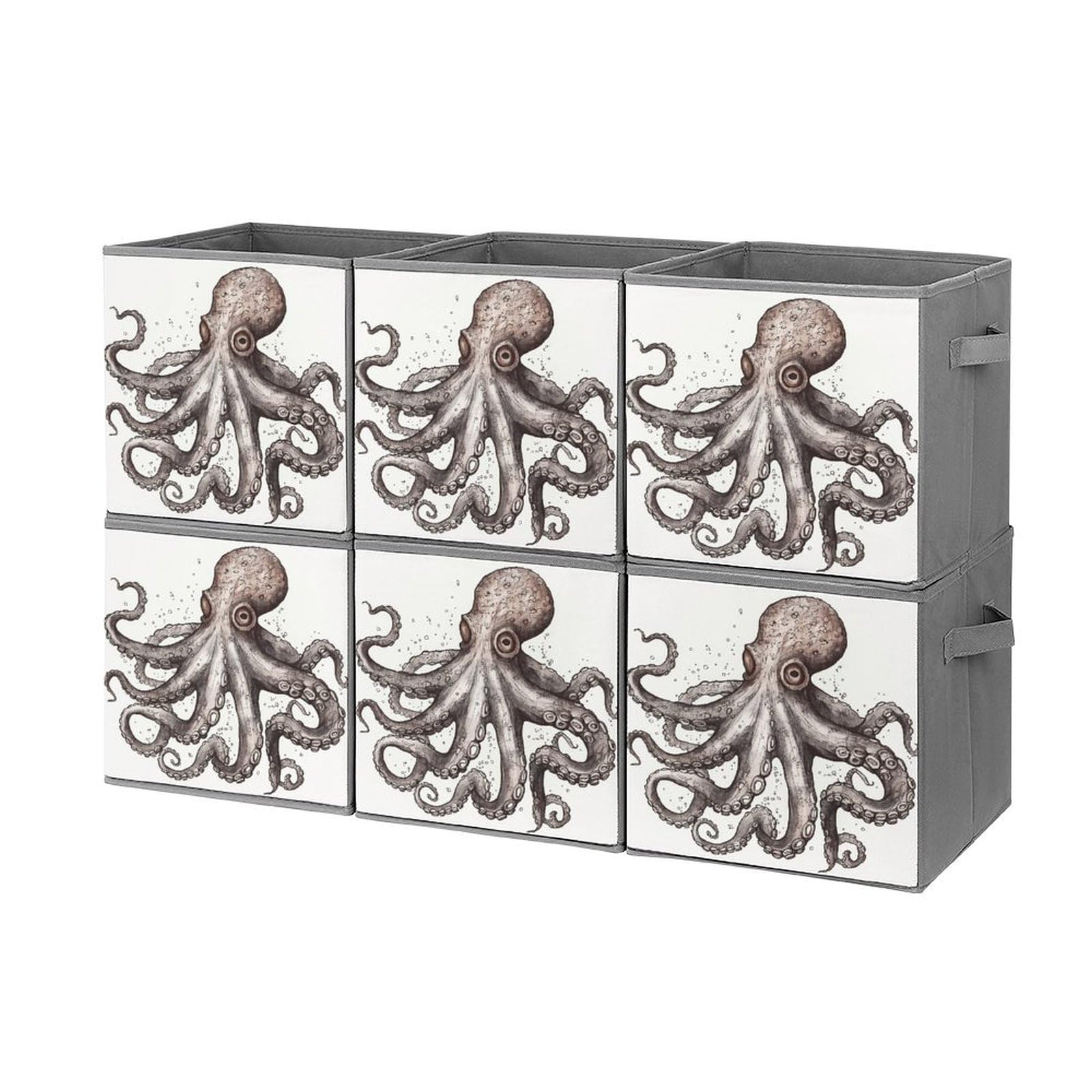Organiseur durable et élégant pieuvre : bac pliable de rangement pour armoire