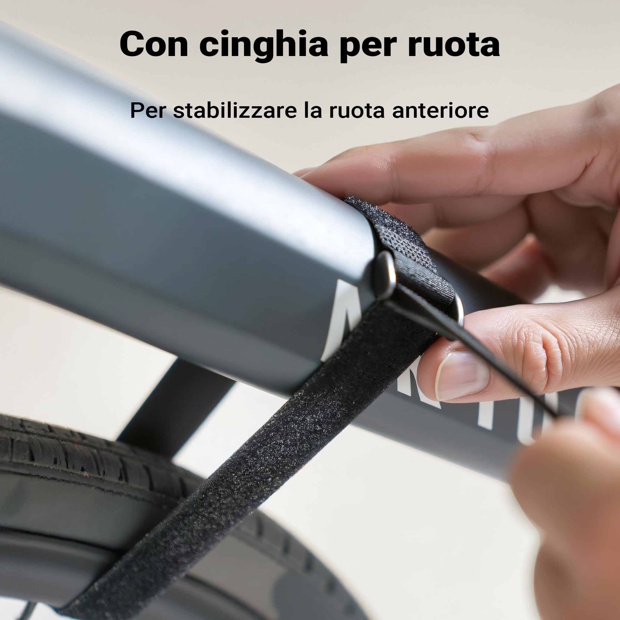 Wiltec Supporto a Parete per Bicicletta 25,6 x 30 x 11,4 cm Fino a 25 kg, portabici Universale, in Sospensione, per Tubi Orizzontali Ø 55 mm e manubri Larghi 500 mm