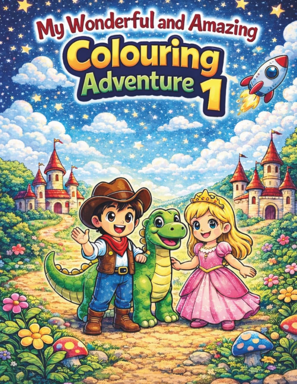 My Wonderful and Amazing Colouring Adventure: Fun and Easy Pages for Kids Ages 3–8