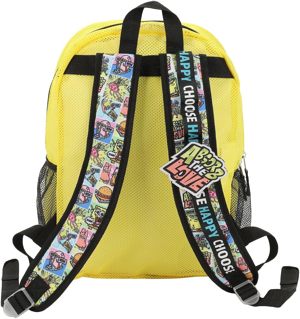 Bioworld Spongebob Squarepants 5-Piece Clear Backpack & Lunchbox Set