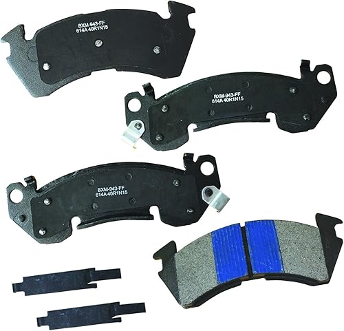 Vista 86 de Bendix Premium SBM8 - Pastillas de freno semimetálicas Premium para modelos seleccionados Buick Special, Camaro, Corvette, Phaeton, Olds F85, Vista