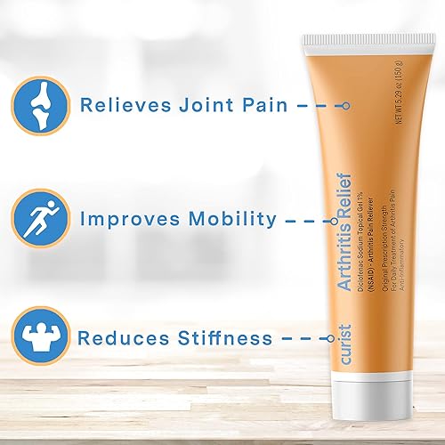 Miniatura 7 de Curist Gel tópico de diclofenaco sódico 1 por ciento 5.29 oz para el dolor de artritis - Alivio del dolor articular para el dolor de manos, pies,