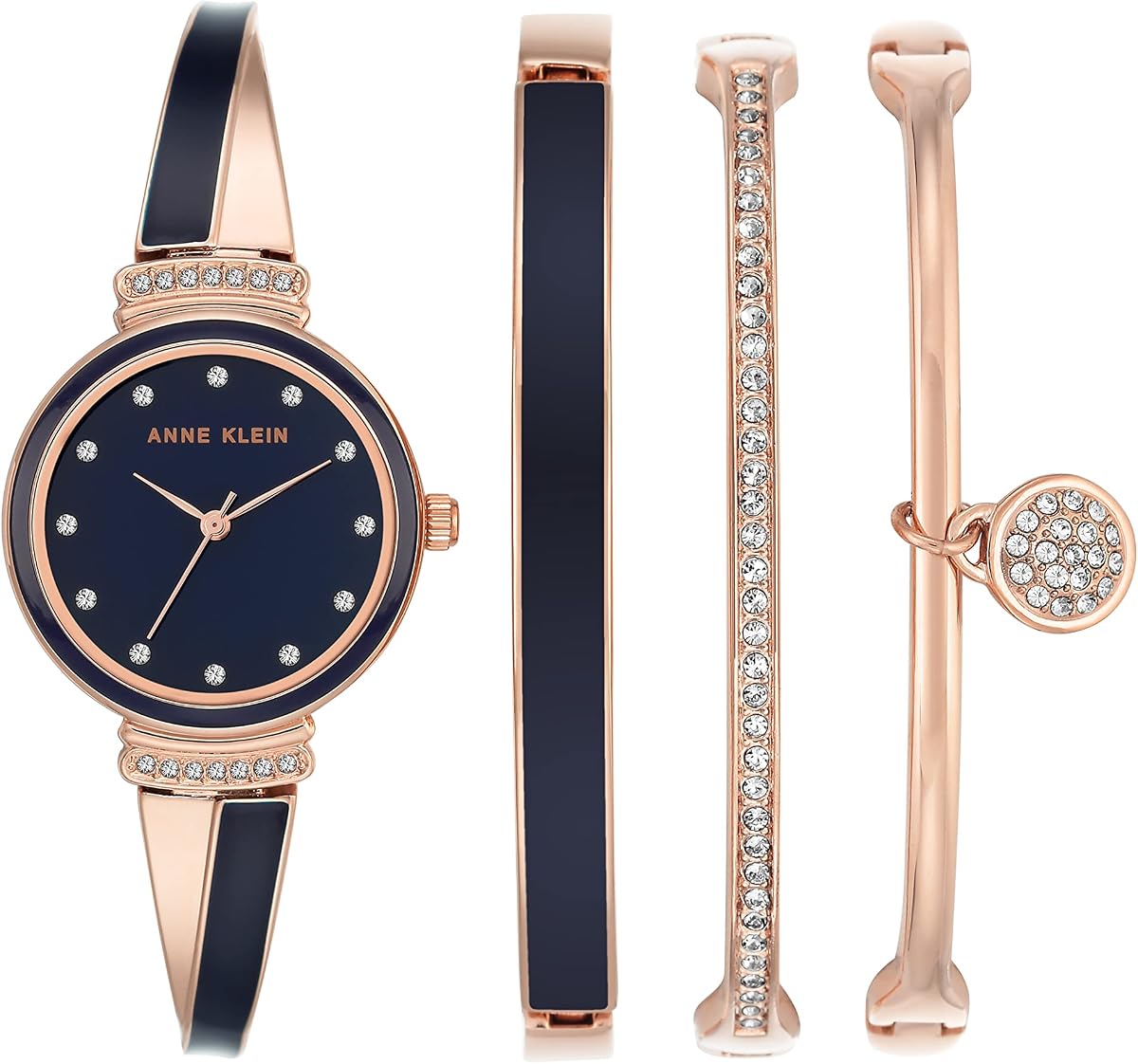 Conjunto de pulsera acentuada de cristal premium para mujer