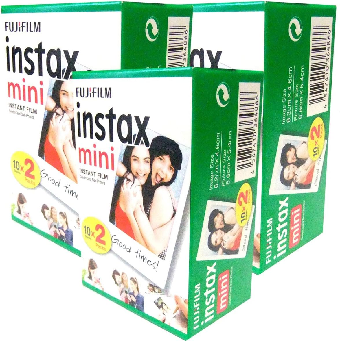 Lot De 5 Films Fujifilm Instax Mini - 100 Photos - Compatible Mini 8, Mini 90 - ISO 800