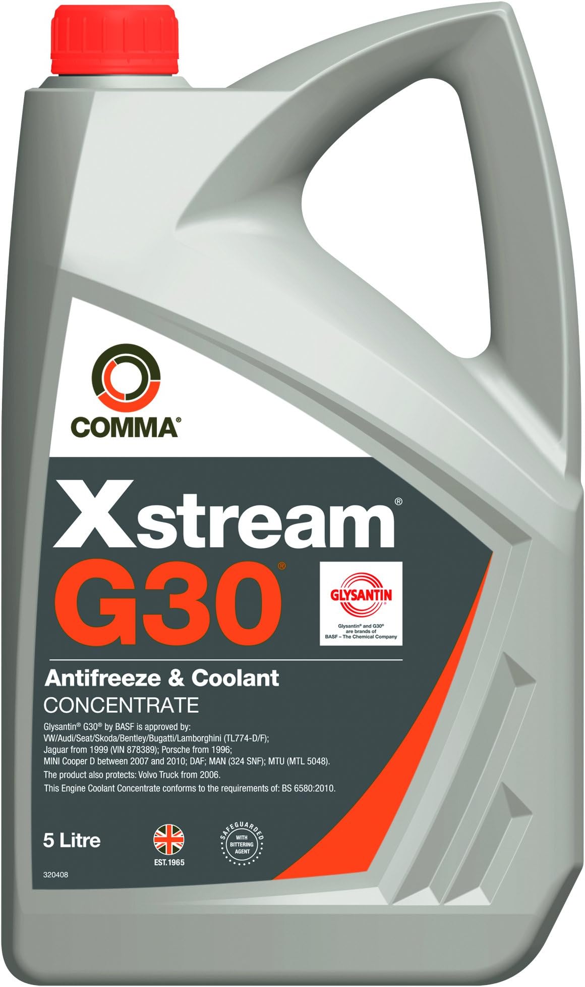 Comma XSR5L Xstream G30 Antifreeze and Coolant Concentrate, 5 Liter