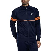 Sergio Tacchini Men's Orion Track Top Jacket Maritime Blue/Orange Pepper