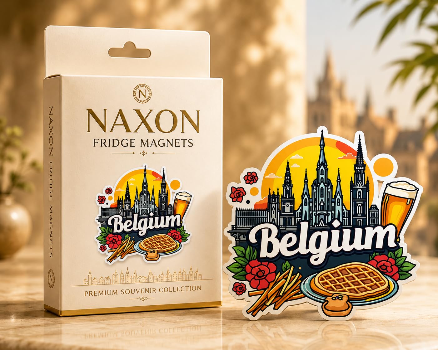 Belgium Fridge Magnet - Authentic Souvenir Gift -6 Belgium Fridge Magnet - Authentic Souvenir Gift -6