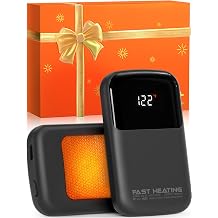 AI Hand Warmers Rechargeable, Real-Time Temp &amp; Battery Display, Electric Hand Warmers, Fast Heating, Fits in Gloves/Pocket, Gifts for Women &amp; Men