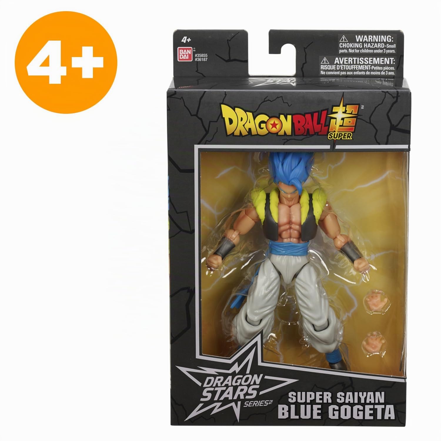 Dragon Ball Super Bandai Figurina Dragon Stars 17 cm - Super Saiyan Blue Gogeta - Figurina d'azione articolata - Licenza ufficiale Dragon Ball - Giocattolo per bambini 4 anni e + - 36187J