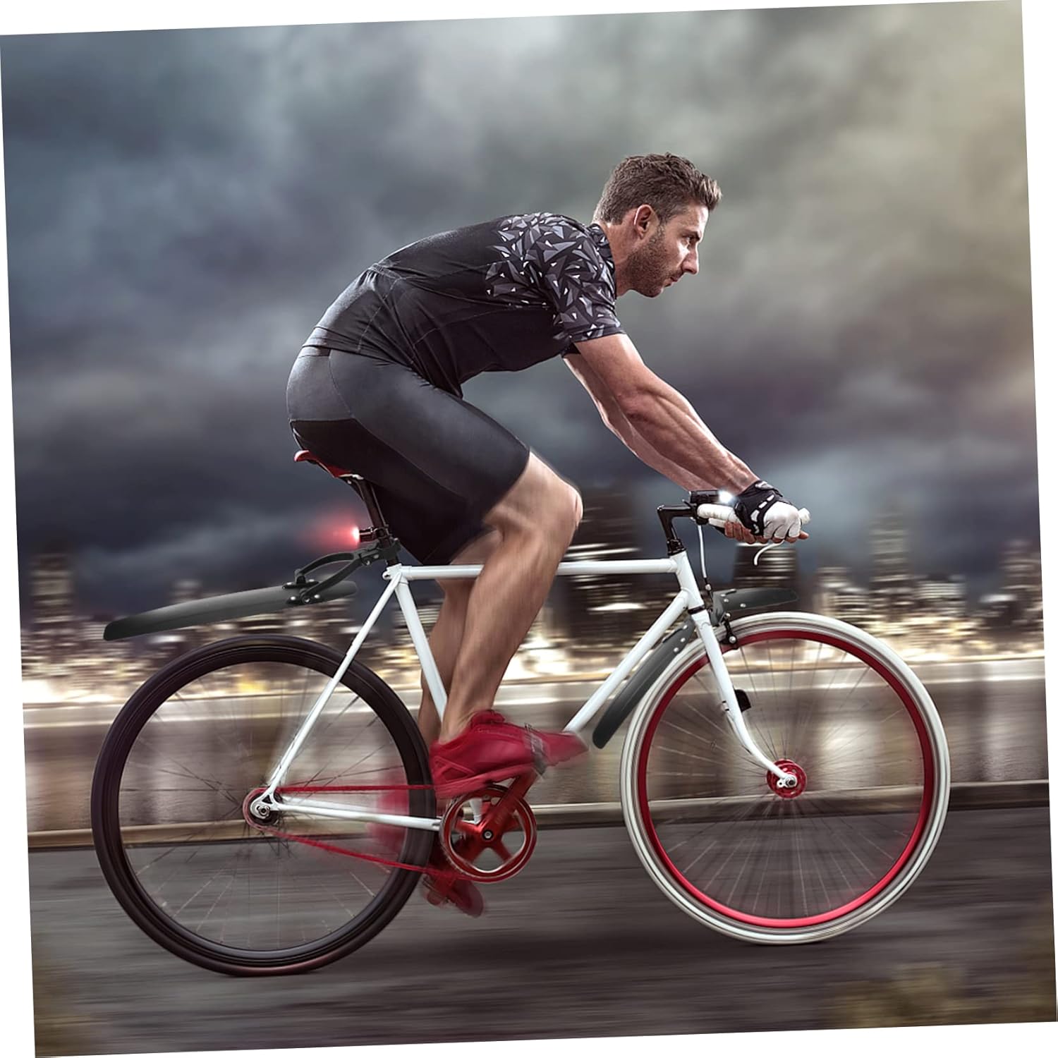 1set Mountain Bike Mud Guard Front Rear Dirt Guard Lightweight Easy to Install for Mudguard Accessories