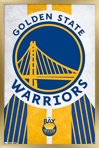 Miniatura 5 de Trends International NBA Golden State Warriors - Póster de pared con logotipo 19, 22.375 x 34 pulgadas, versión premium sin marco