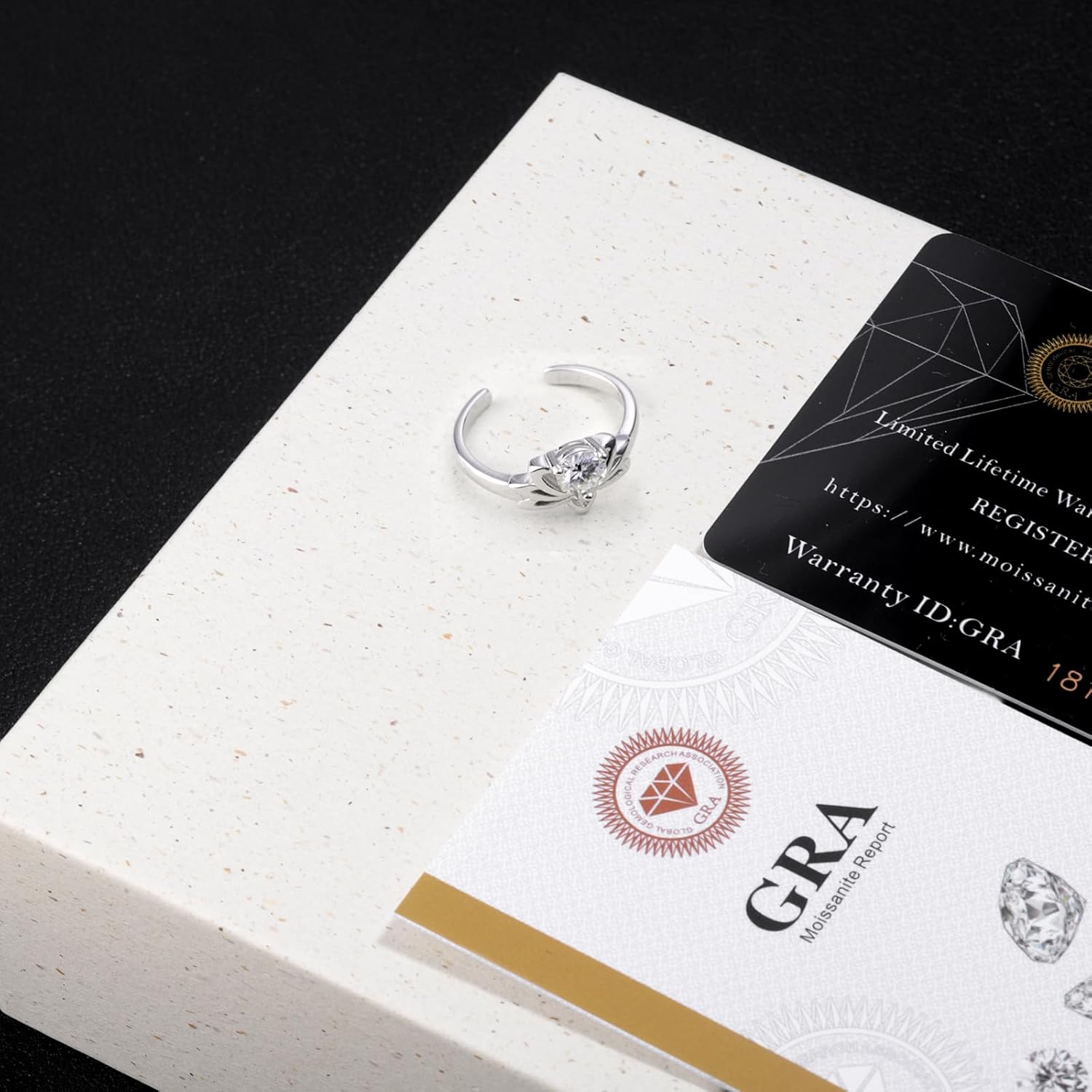 Helonley Moissanite Toe Rings for Women - 925 Sterling Silver Moissanite Lotus Toe Rings Moissan Jewelry Adjustable Hypoallergenic Gifts
