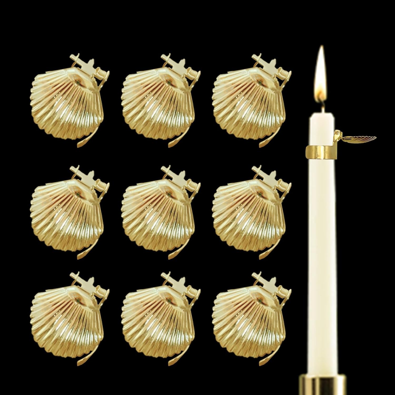 10pcs Candle Snuffer, Shell Automatic Candle Extinguisher