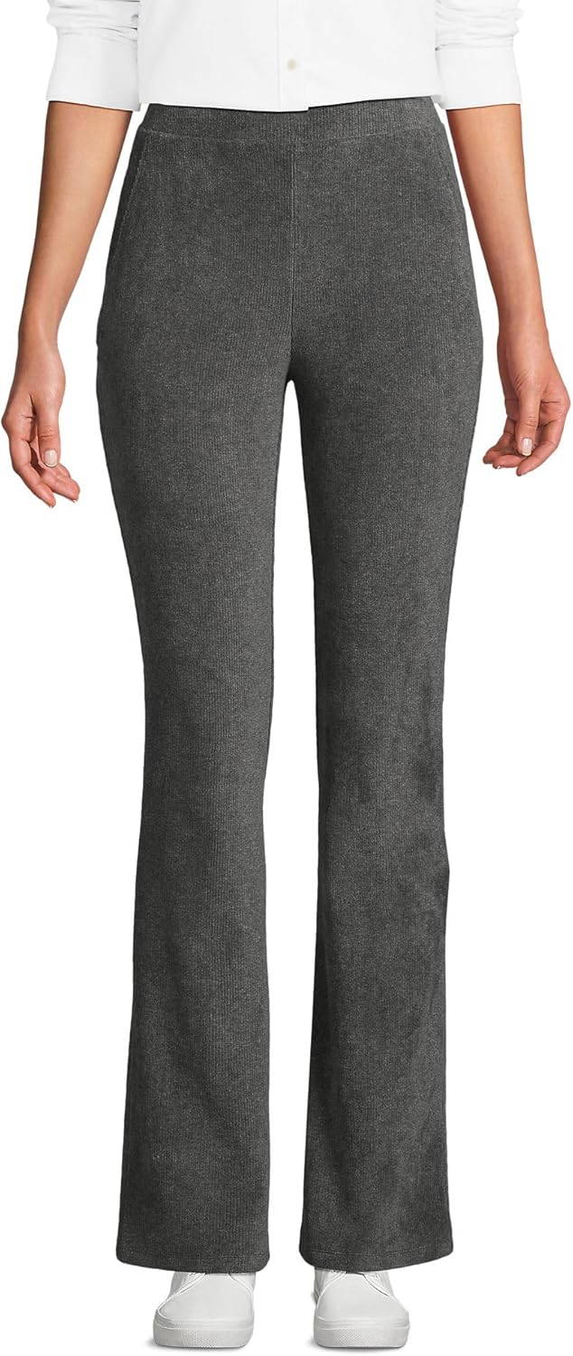 Lands' End Women's Sport Knit High Rise Corduroy Bootcut Pants