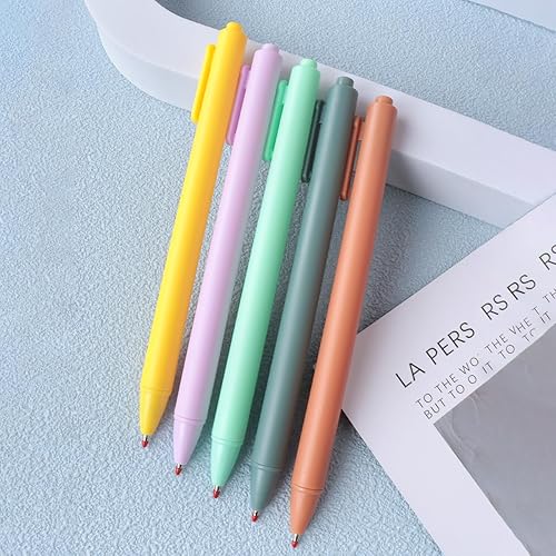 Miniatura 5 de Paquete de 30 bolígrafos retráctiles de tinta de gel de 0.020 in, tinta líquida negra, punta fina, punta fina, agarre cómodo, bolígrafos de