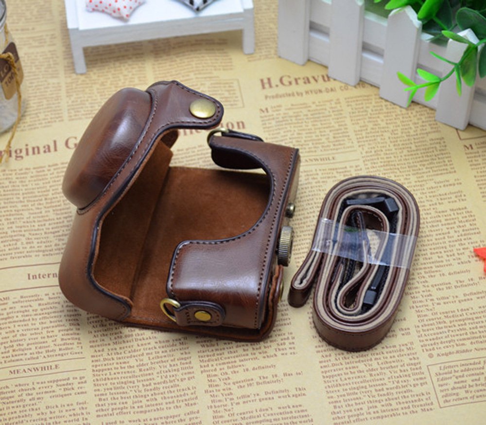 Borsa in pelle PU per fotocamera digitale, custodia per Sony RX100 RX100II RX100III RX100IV RX100VII RX100VIII M2 M3 M5 M6 M7 DSC-RX100 III RX100M3, con tracolla