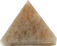 Vista 87 de Cristales curativos de pirámide de labradorita de Amazing Gemstone - Figurina de gran pirámide de 1" de piedra natural para meditación, Reiki