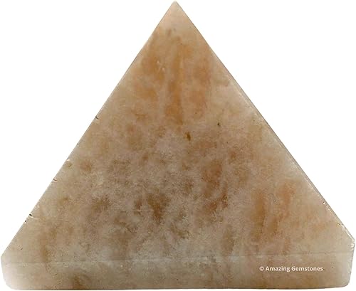Miniatura 224 de Amazing Gemstone White Agate Snow Quartz Pyramid Crystal Healing Stones - 1" Great Pyramid Figurine of Natural Stone Pyramid for Meditation, Reiki
