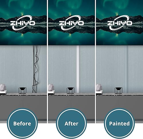 Miniatura 3 de Kit de canaleta para ocultar cables, 68 pulgadas (4 x L17 pulgadas) ocultadores de cables para TV en la pared, canal de cubierta de cable pintable,