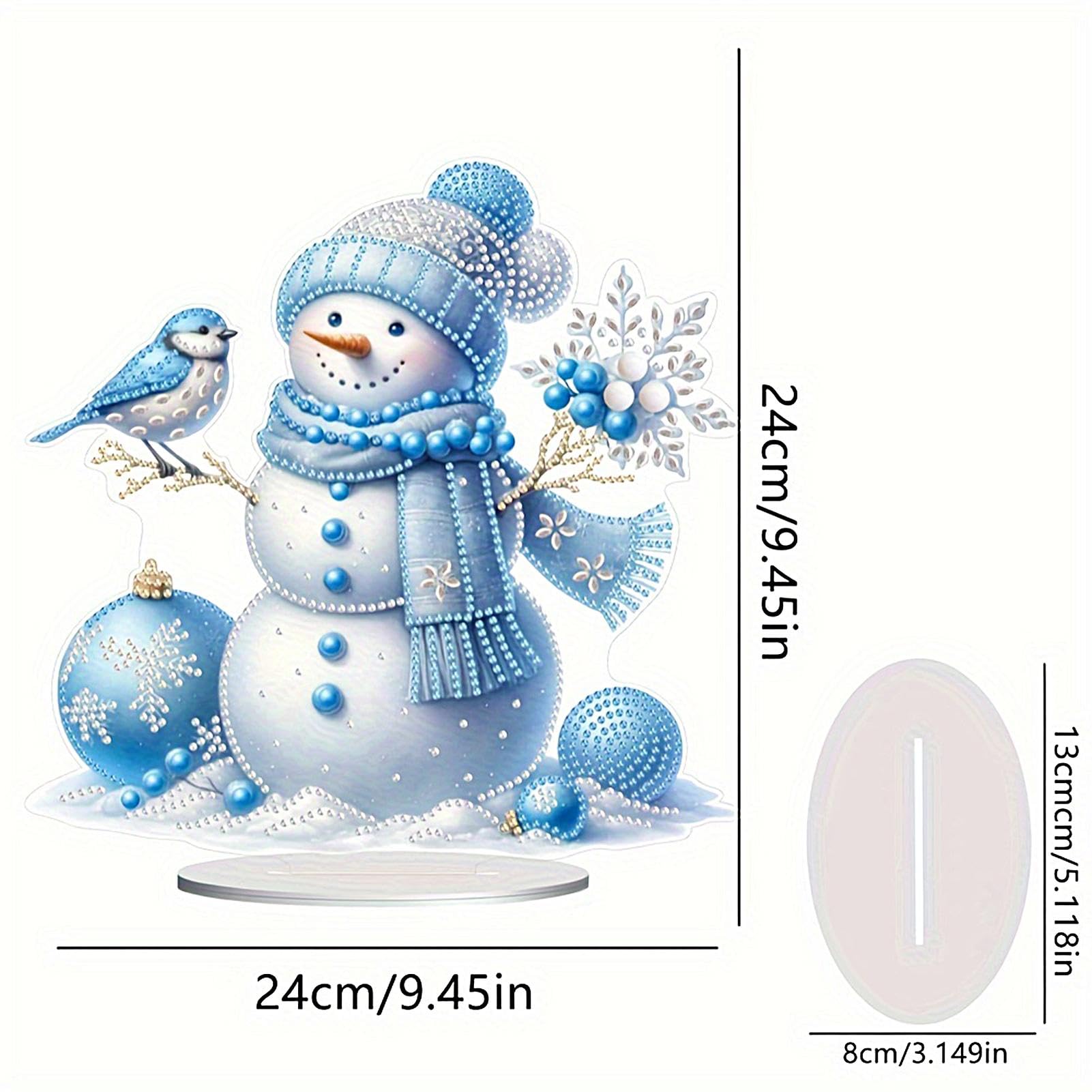de oficina de pintura de piedras preciosas, kit de pintura | artística de mesa - Tema de Navidad Crystal Gem Art Paint | de oficina para el salón de casa, arte en