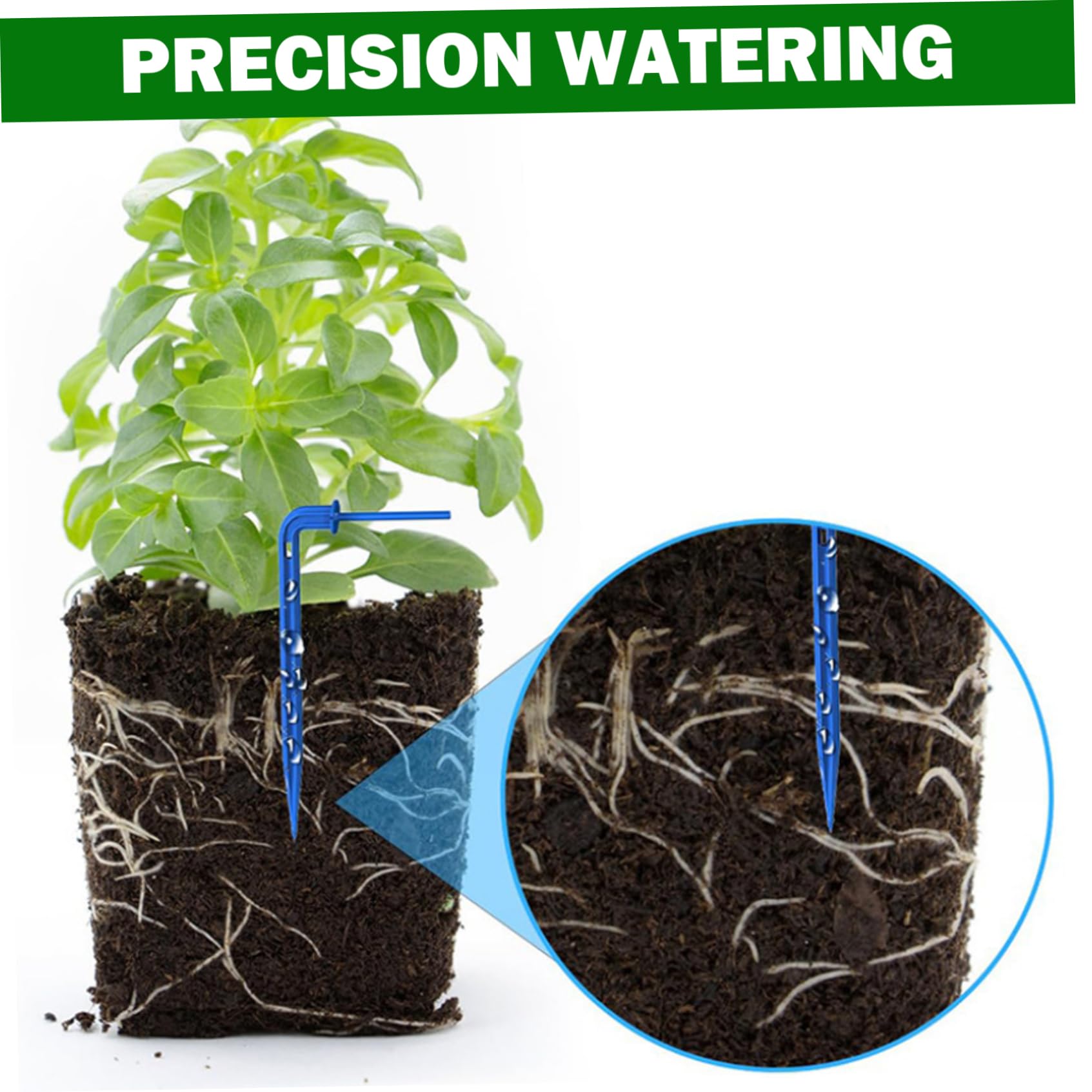 Irrigazione solare a goccia - Kit di irrigazione automatica delle piante con pannello solare e timer, giardino interno ed esterno