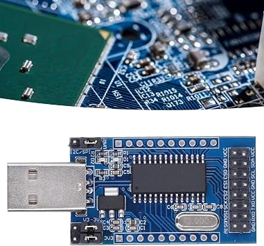 CH341A USB to UART Module Converter I2C SPI TTL Serial Parallel Output 3.3V 5V for Microcontroller Programming and Embedded Development