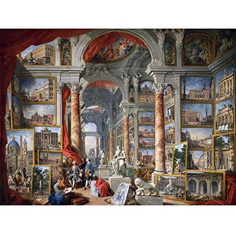 Panini Modern Rom Denkmäler Allegorie Gemälde Kunstdruck Leinwand Premium Wanddekoration Poster Wandbild